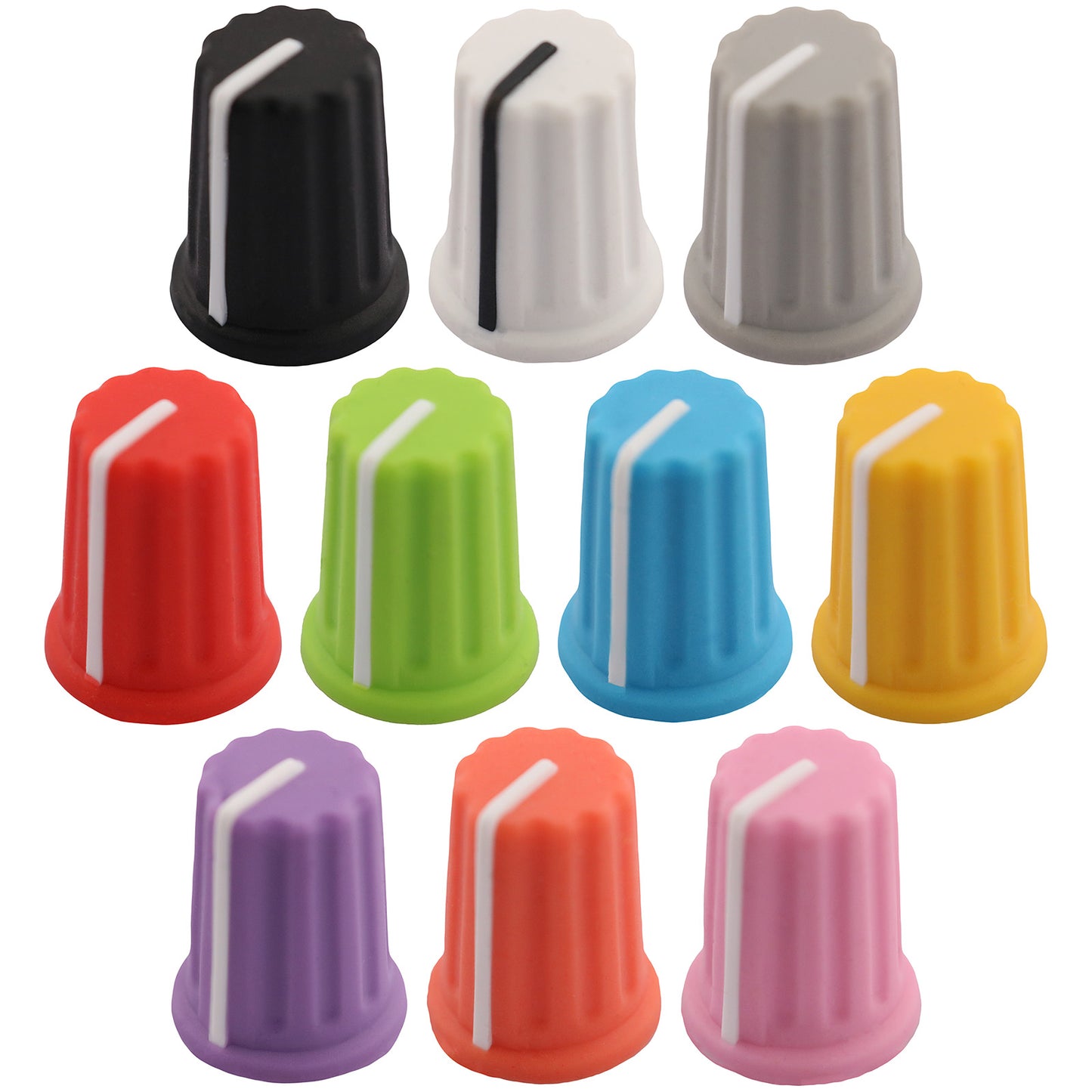 Rubber Grip Colour Body DJ Control Knob