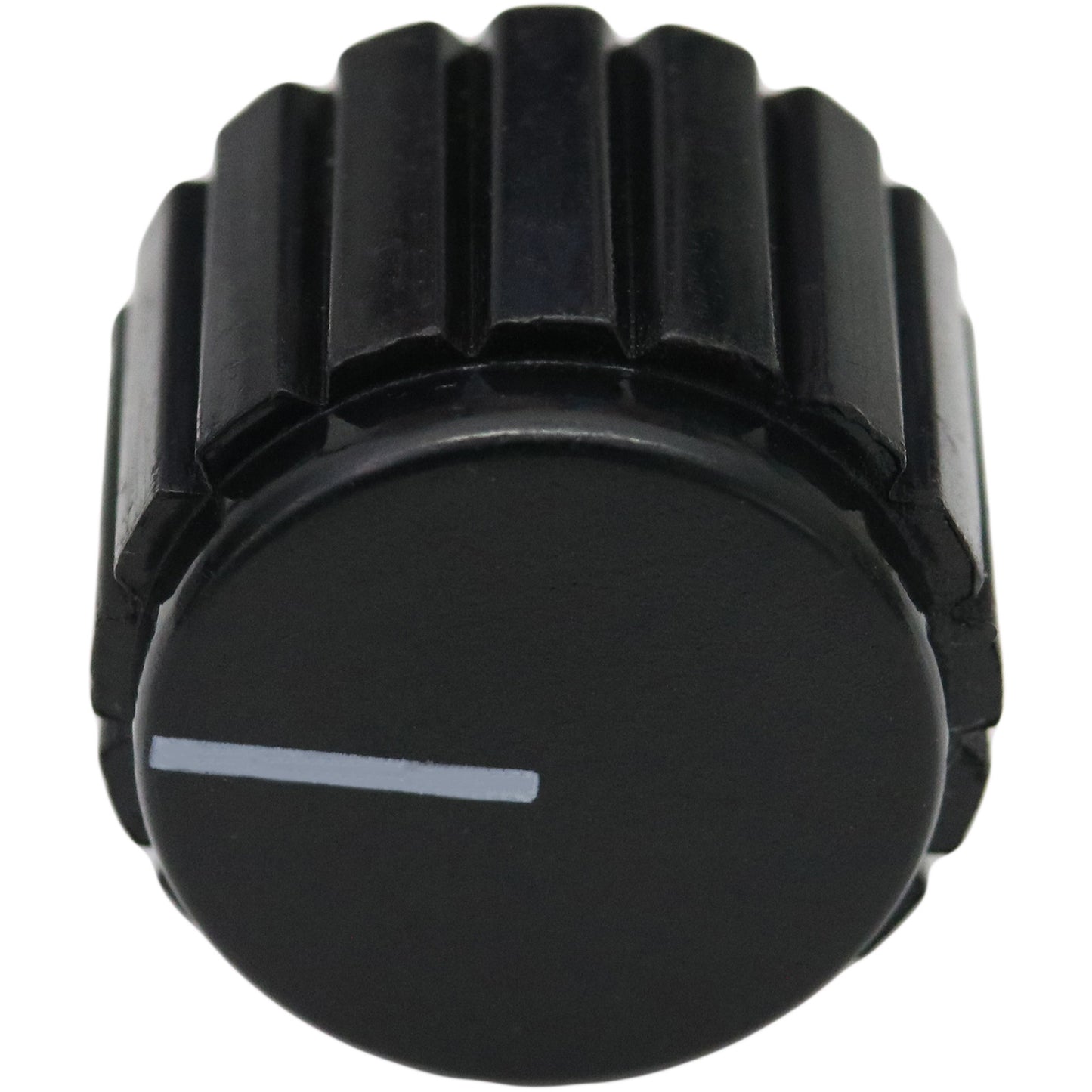 Round Cylindrical Black Control Knob
