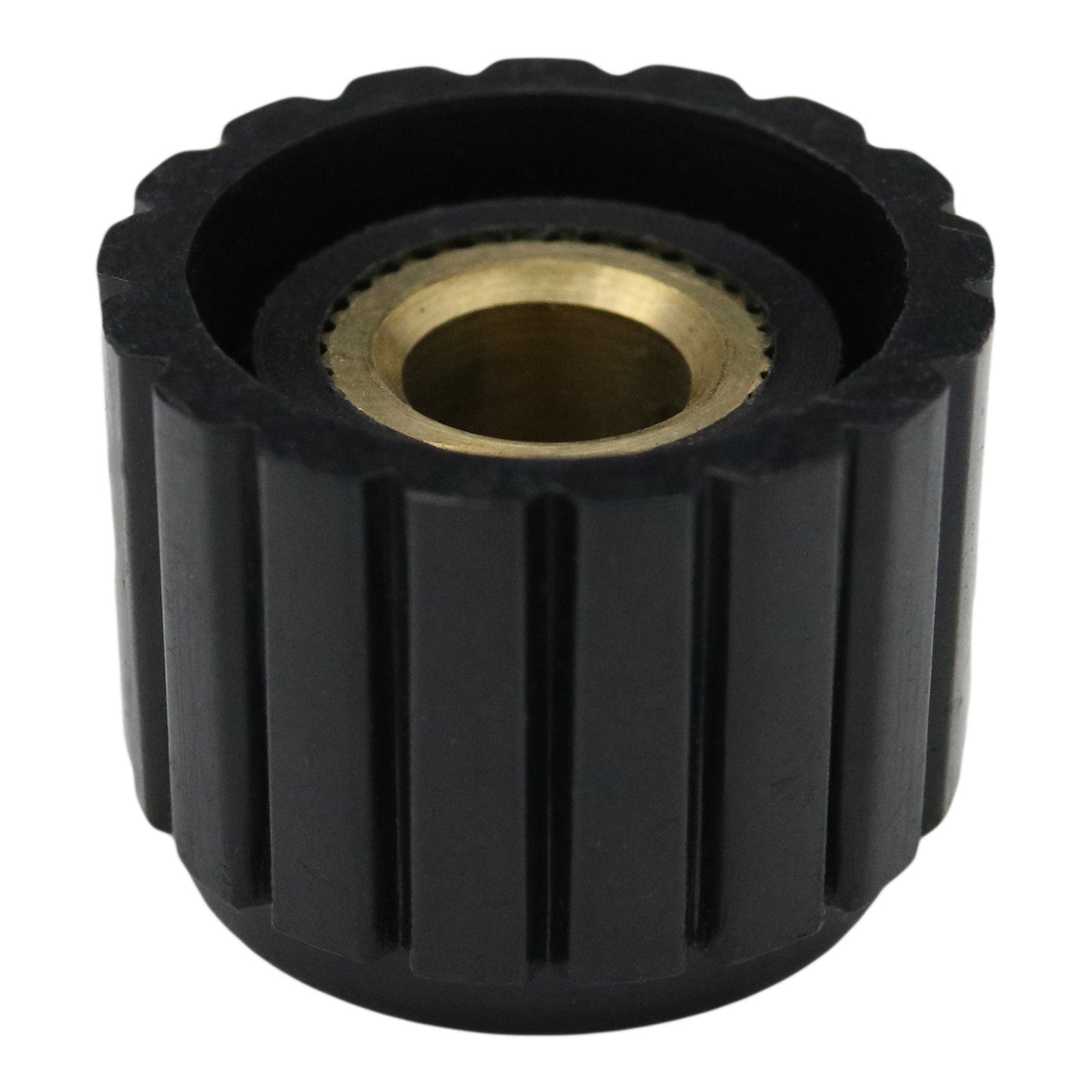 Round Cylindrical Black Control Knob