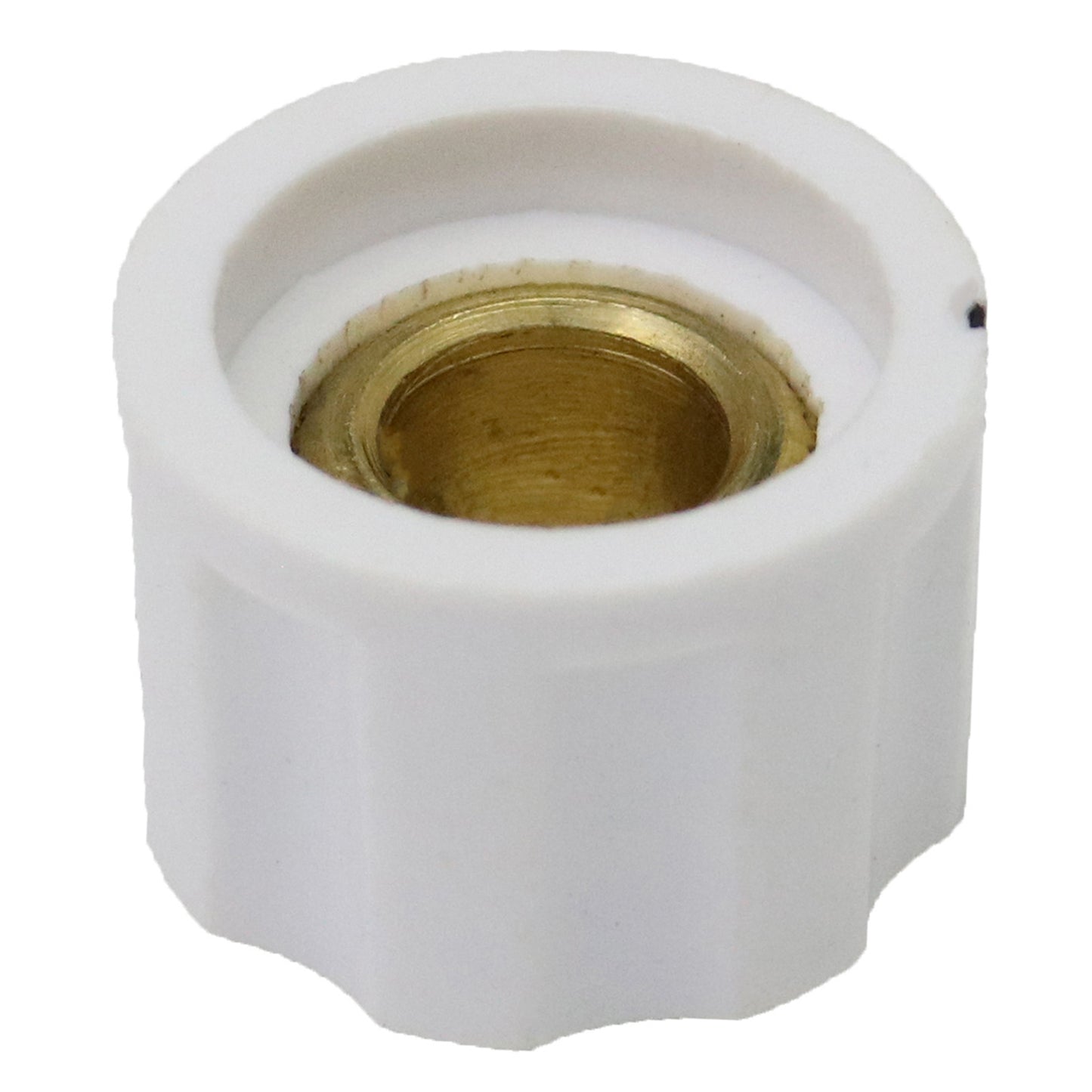 Small Fluted Silver Cap Retro Style Amplifier / Instrument Control Knob