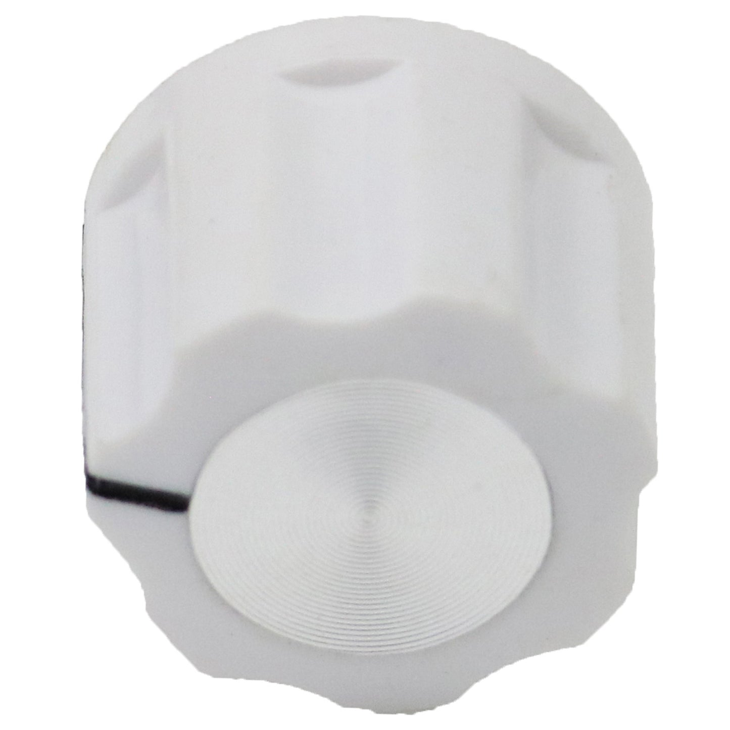 Small Fluted Silver Cap Retro Style Amplifier / Instrument Control Knob