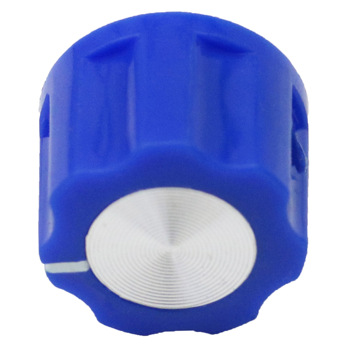 Small Fluted Silver Cap Retro Style Amplifier / Instrument Control Knob