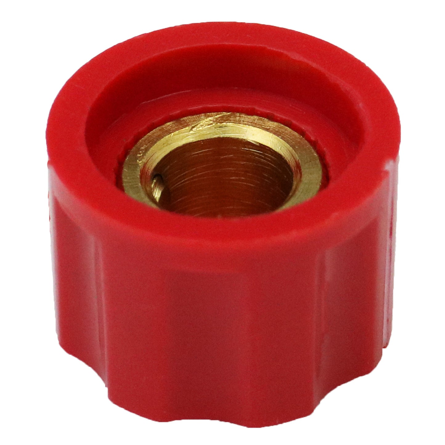 Small Fluted Silver Cap Retro Style Amplifier / Instrument Control Knob