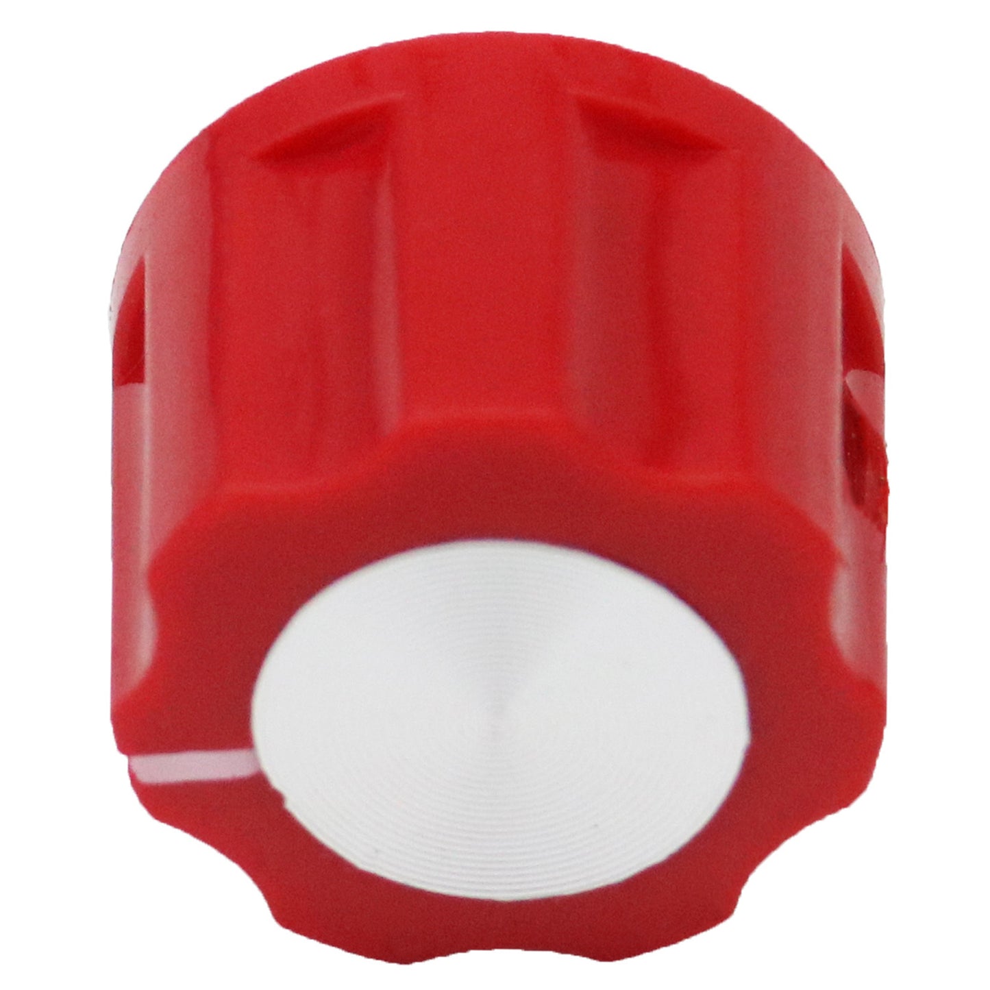 Small Fluted Silver Cap Retro Style Amplifier / Instrument Control Knob