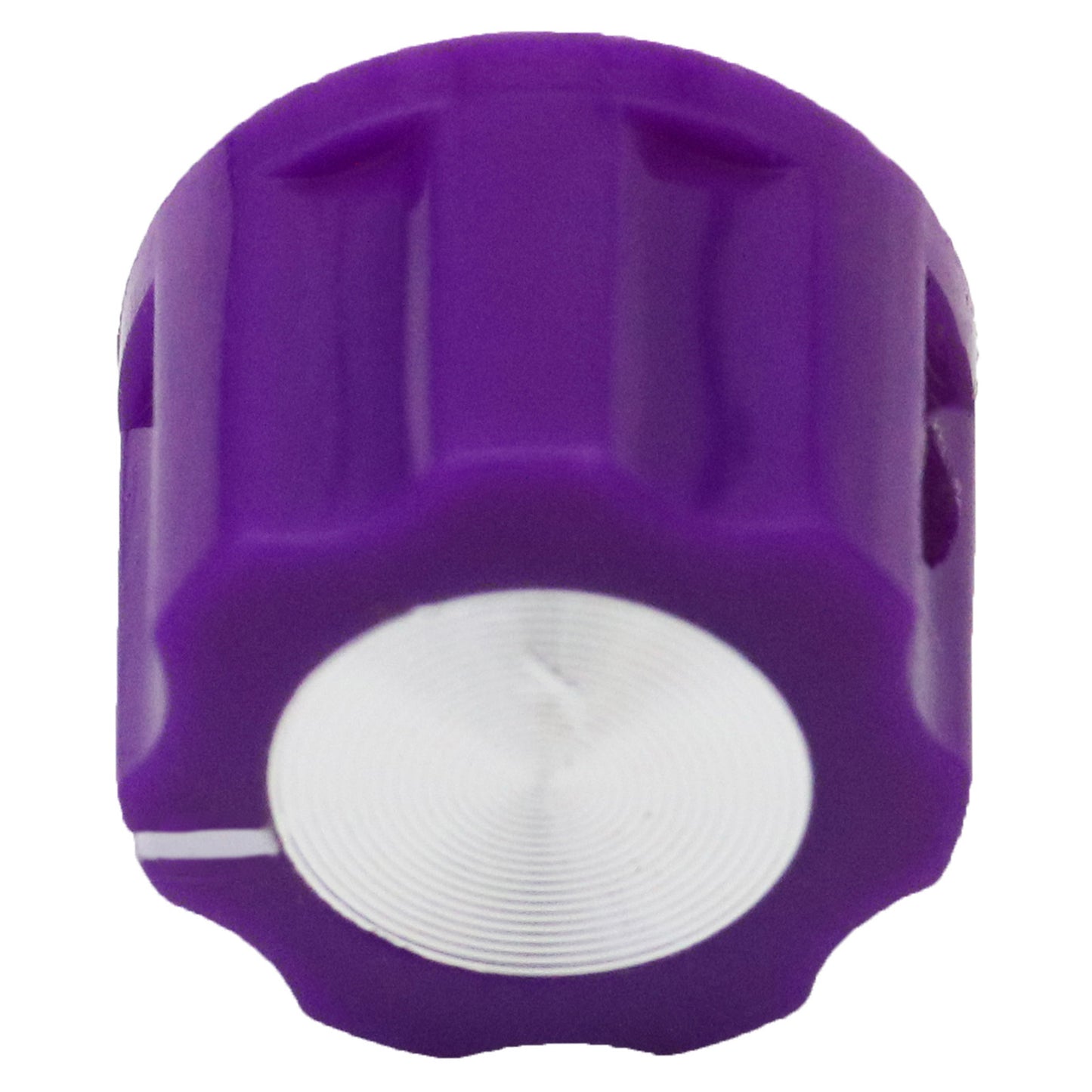 Small Fluted Silver Cap Retro Style Amplifier / Instrument Control Knob