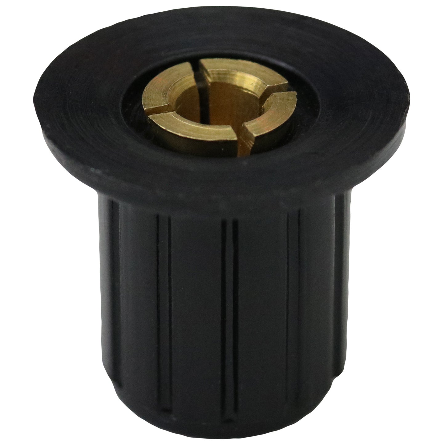 4mm Shaft Top Hat Control Knob With Collet Fixing
