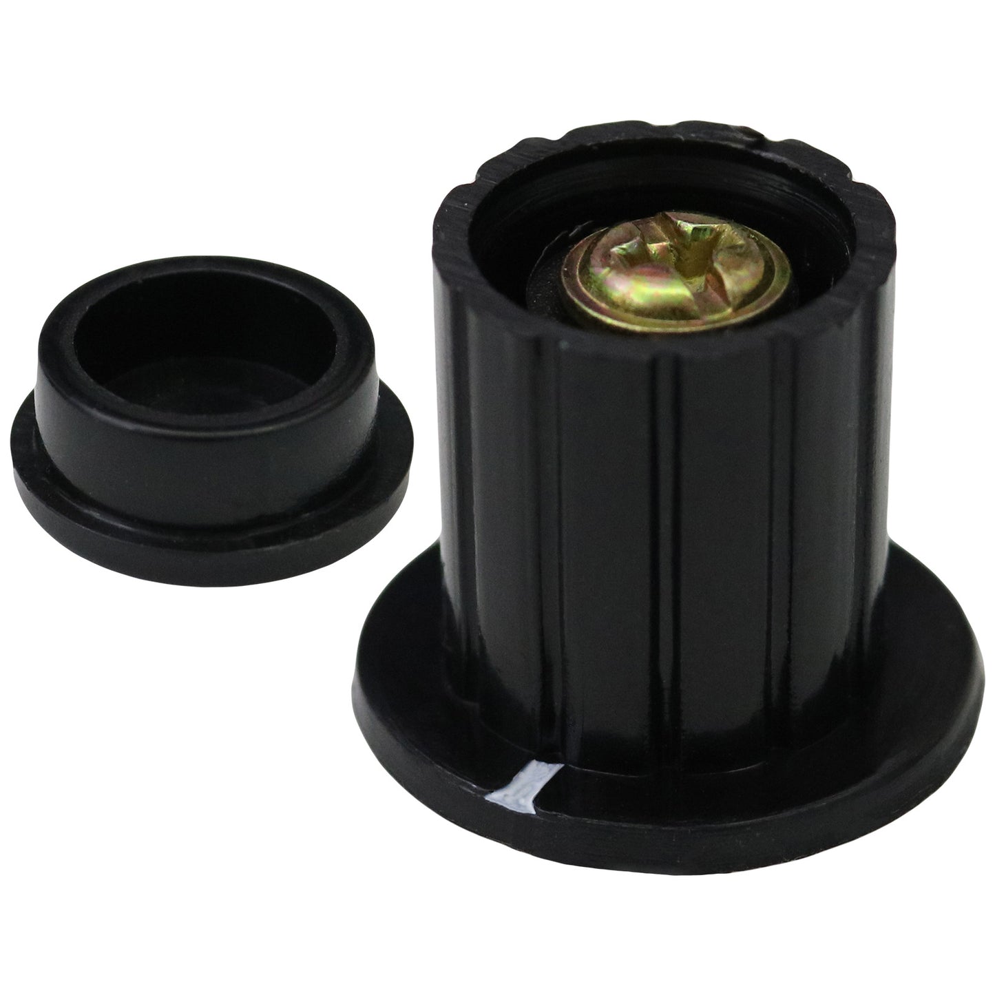 4mm Shaft Top Hat Control Knob With Collet Fixing