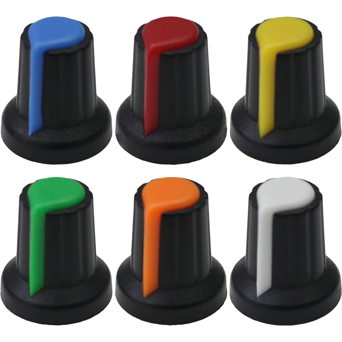 AG2 Plastic Black Body Colour Indicator Standard Control Knob