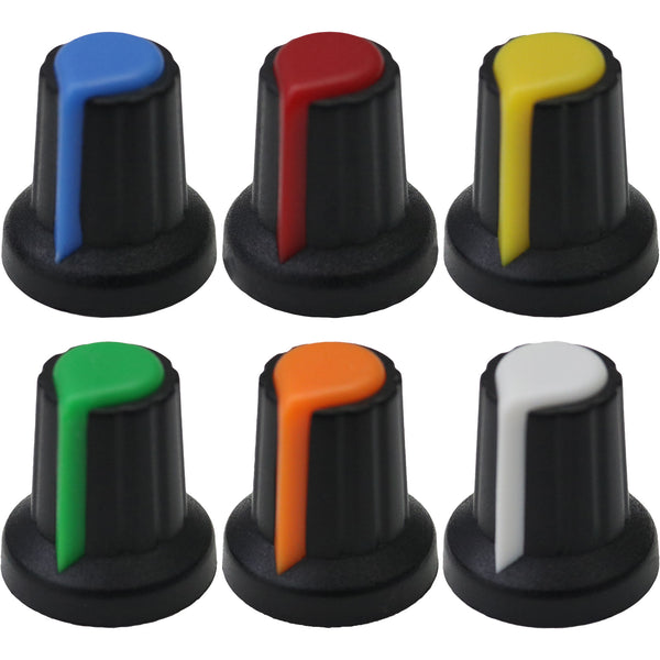 AG2 Plastic Black Body Colour Indicator Standard Control Knob