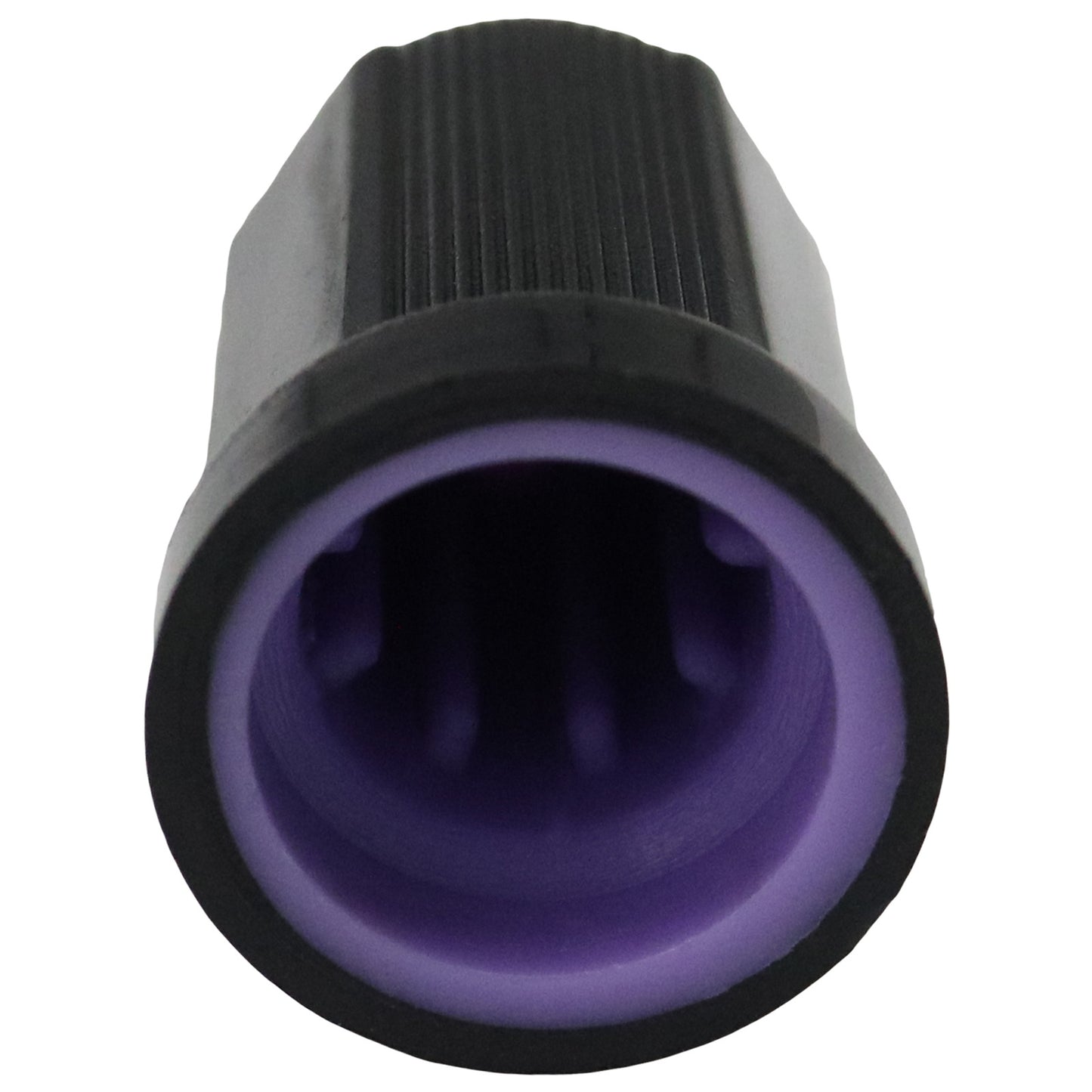 Hexagonal Ridged Control Knob with Coloured Ring