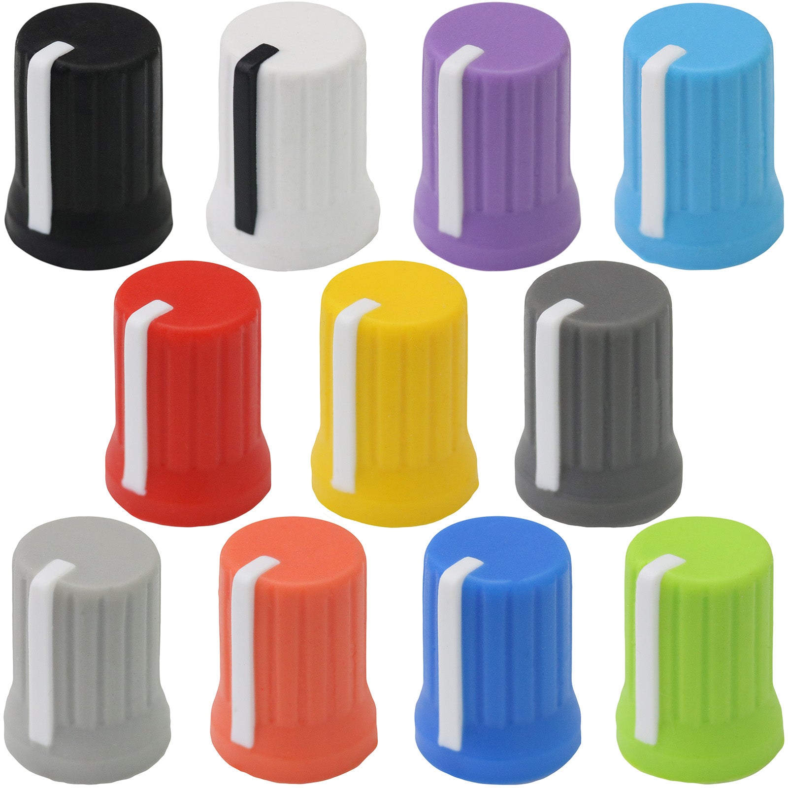 Rubber Soft Grip Vibrant Colour Body Mixer Knobs – Knob Zone
