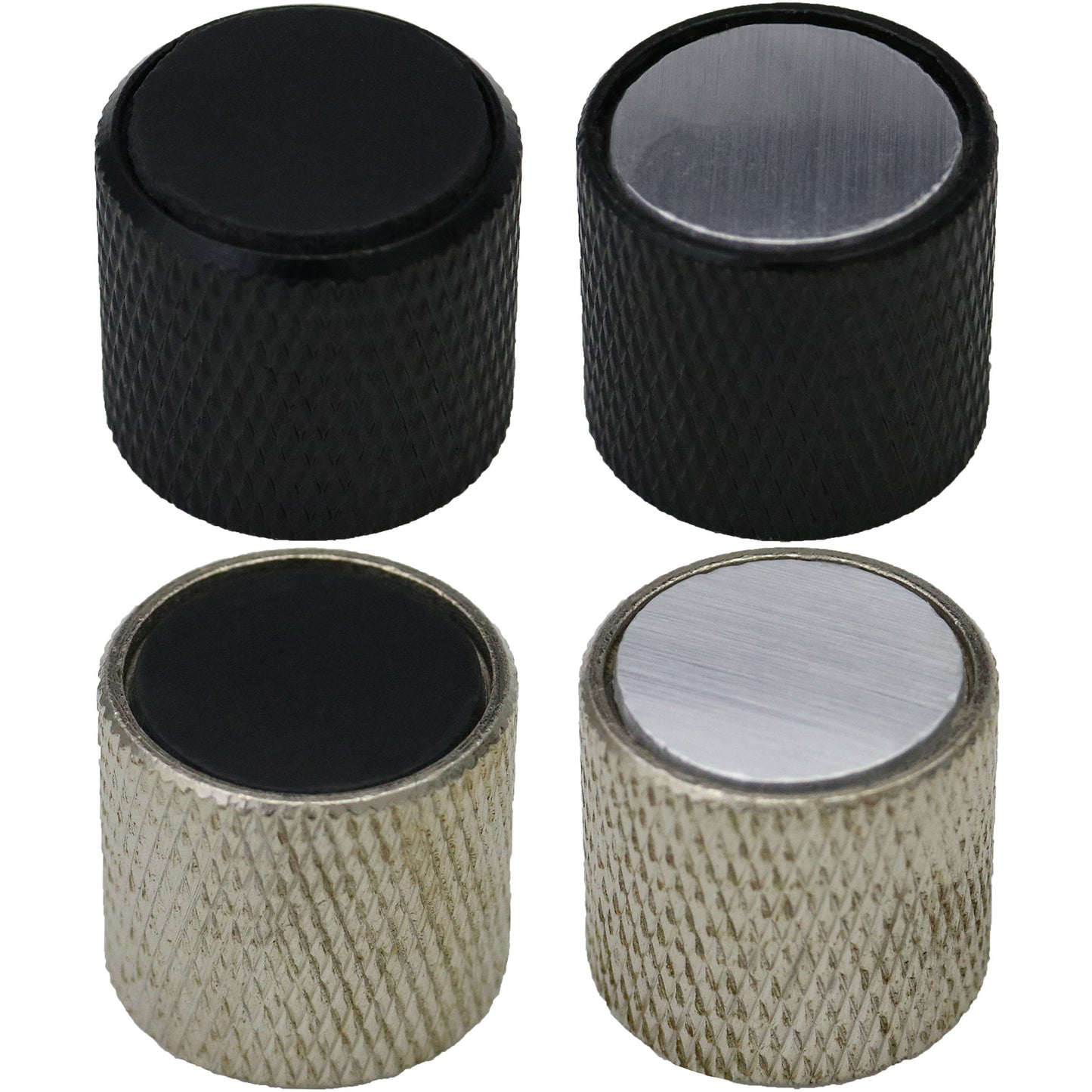 Solid Metal Guitar Control Knobs With Metal Cap
