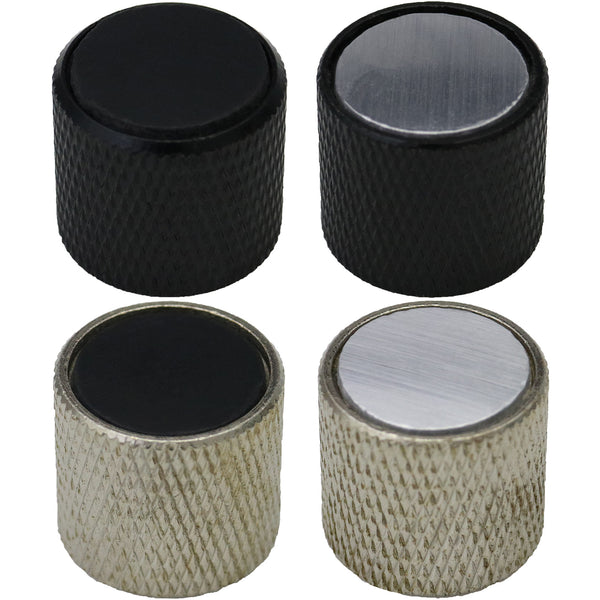 Solid Metal Guitar Control Knobs With Metal Cap