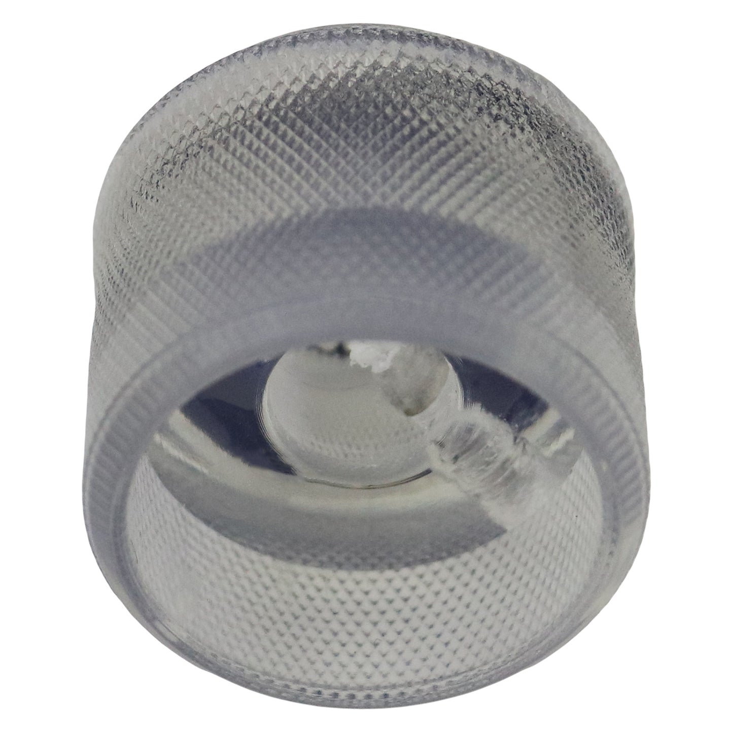 Domed Abalone Top Control Knob with Knurled Grip