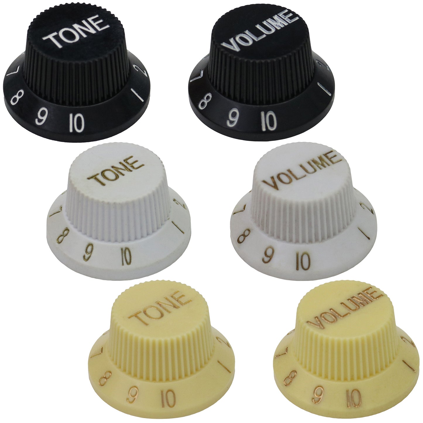 Plastic Skirted Guitar Tone / Volume Knob
