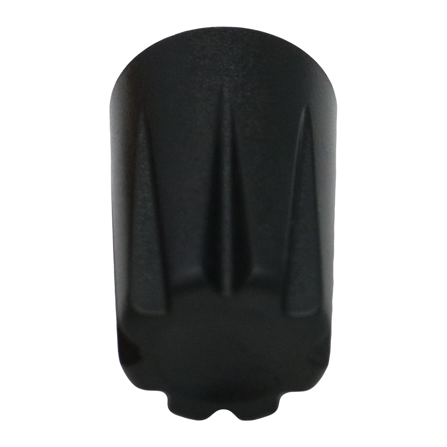 Black Control Knob With Concave Cap