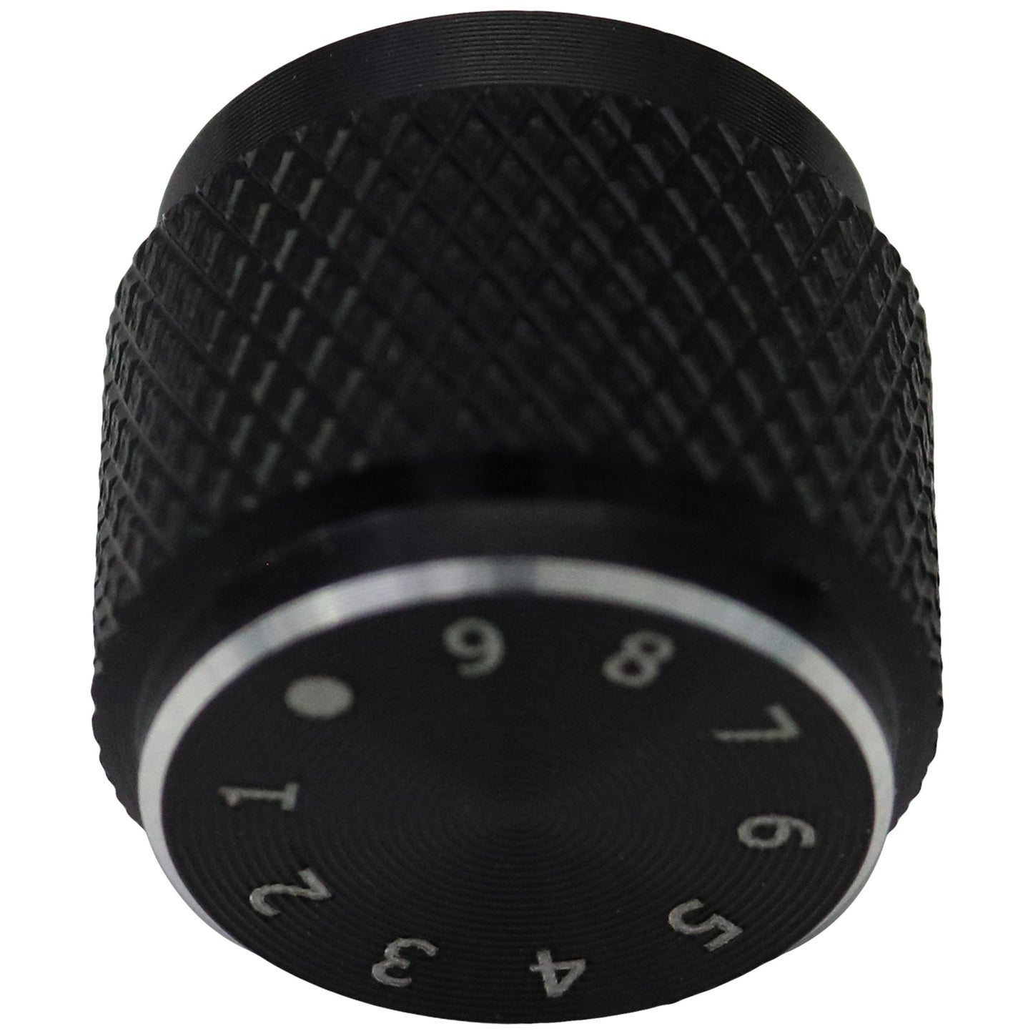 Compact Aluminium Control Knob with Numbered Scale