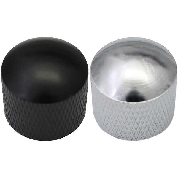 18x18 Metal Body Domed Knurled Guitar Control Knob