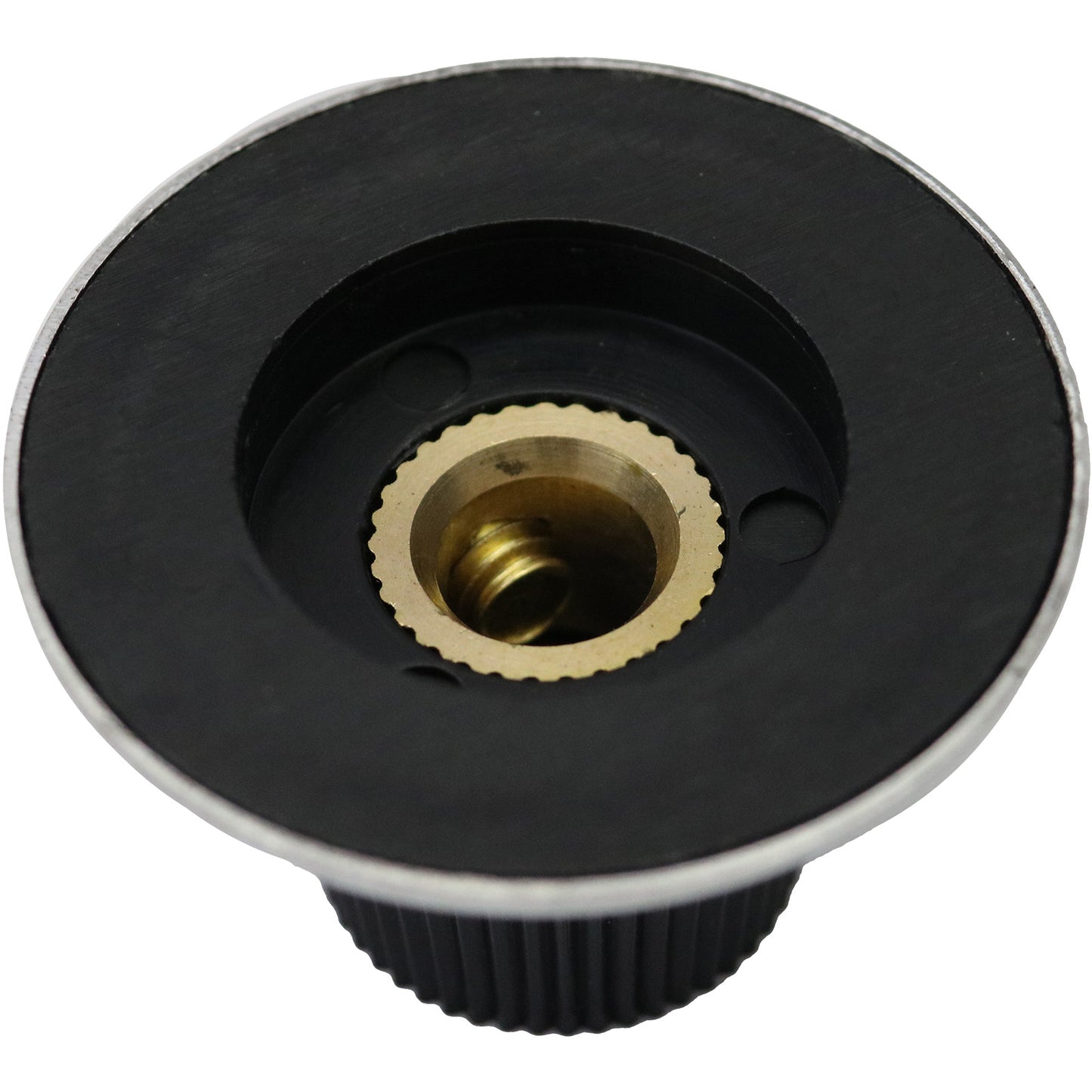 Metal Skirted Number Scale Dial Control Knob With Metal End Cap