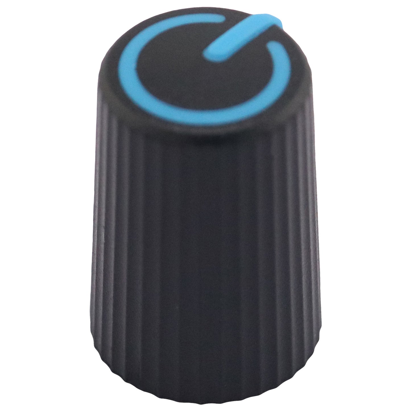 Plastic Black Body Control Knob With Coloured Ring Cap