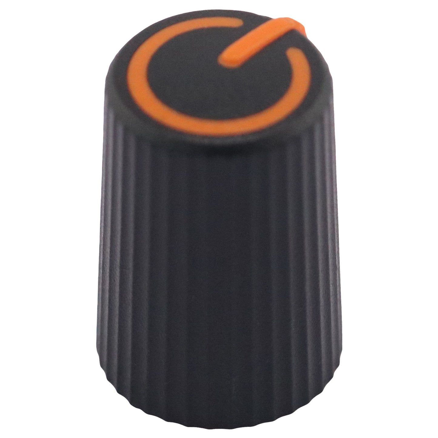 Plastic Black Body Control Knob With Coloured Ring Cap