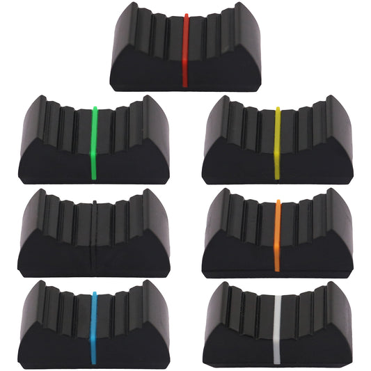 4mm Black Body Linear Slider / Fader Caps