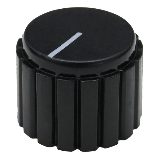 Round Cylindrical Black Control Knob