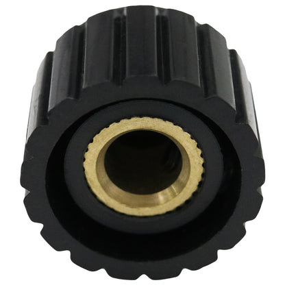 Round Cylindrical Black Control Knob