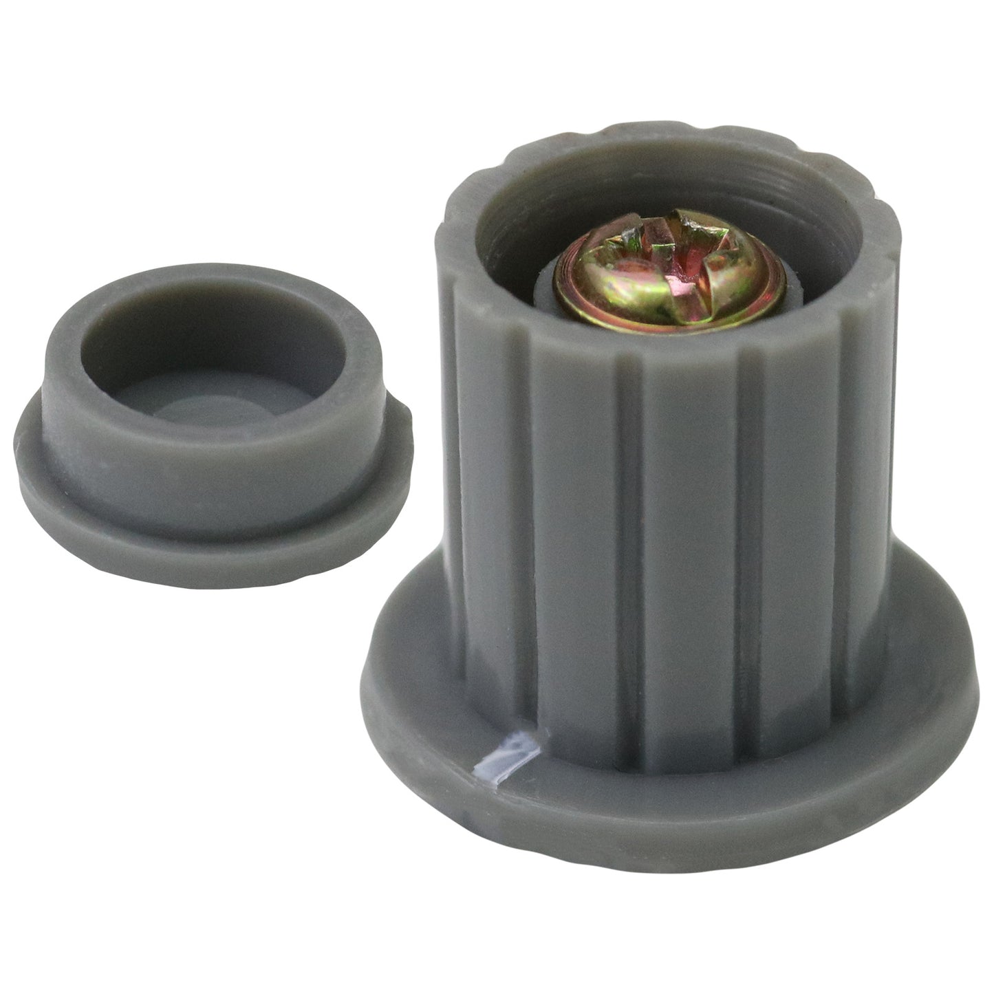 4mm Shaft Top Hat Control Knob With Collet Fixing