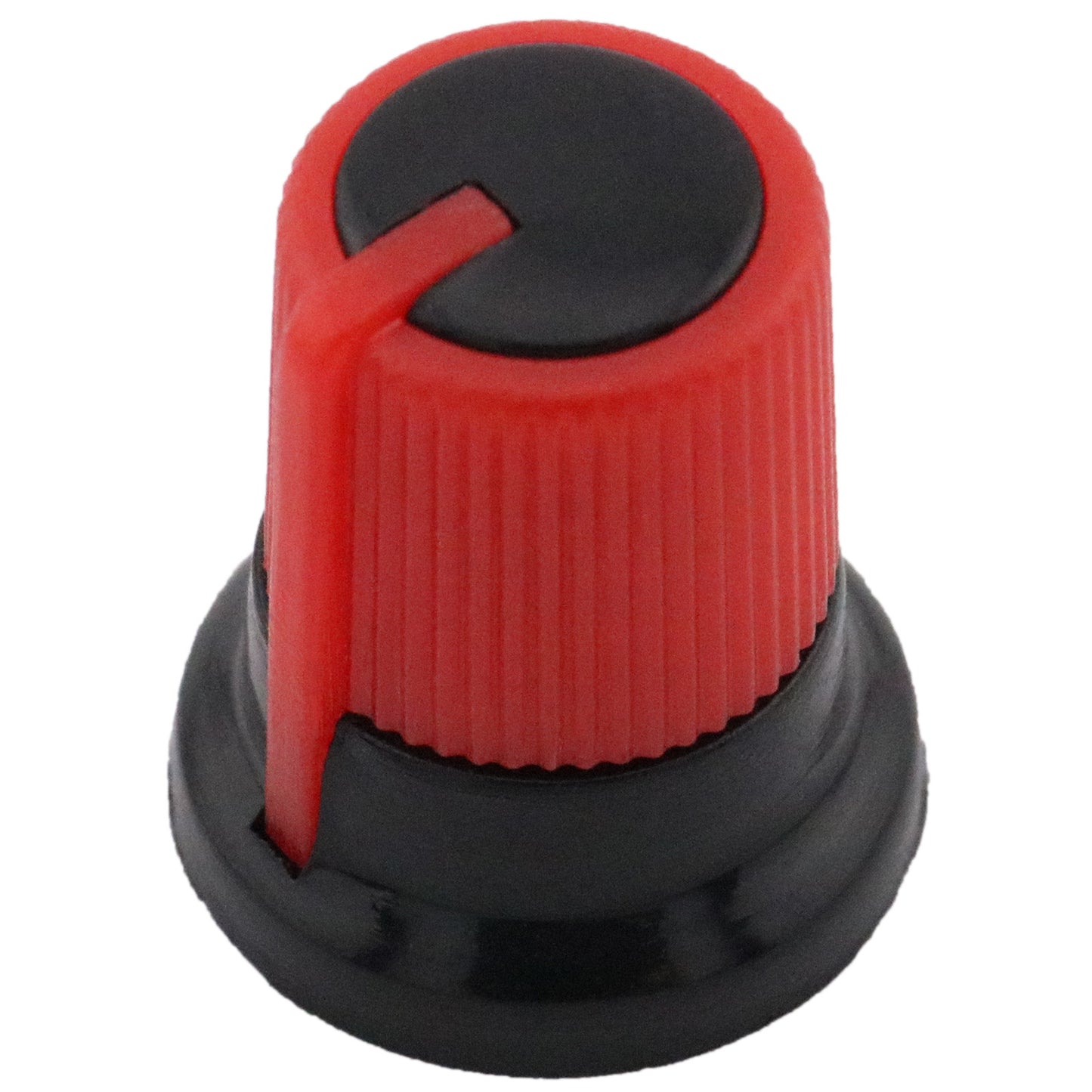 Two-Tone Ridged Industrial Control Knob