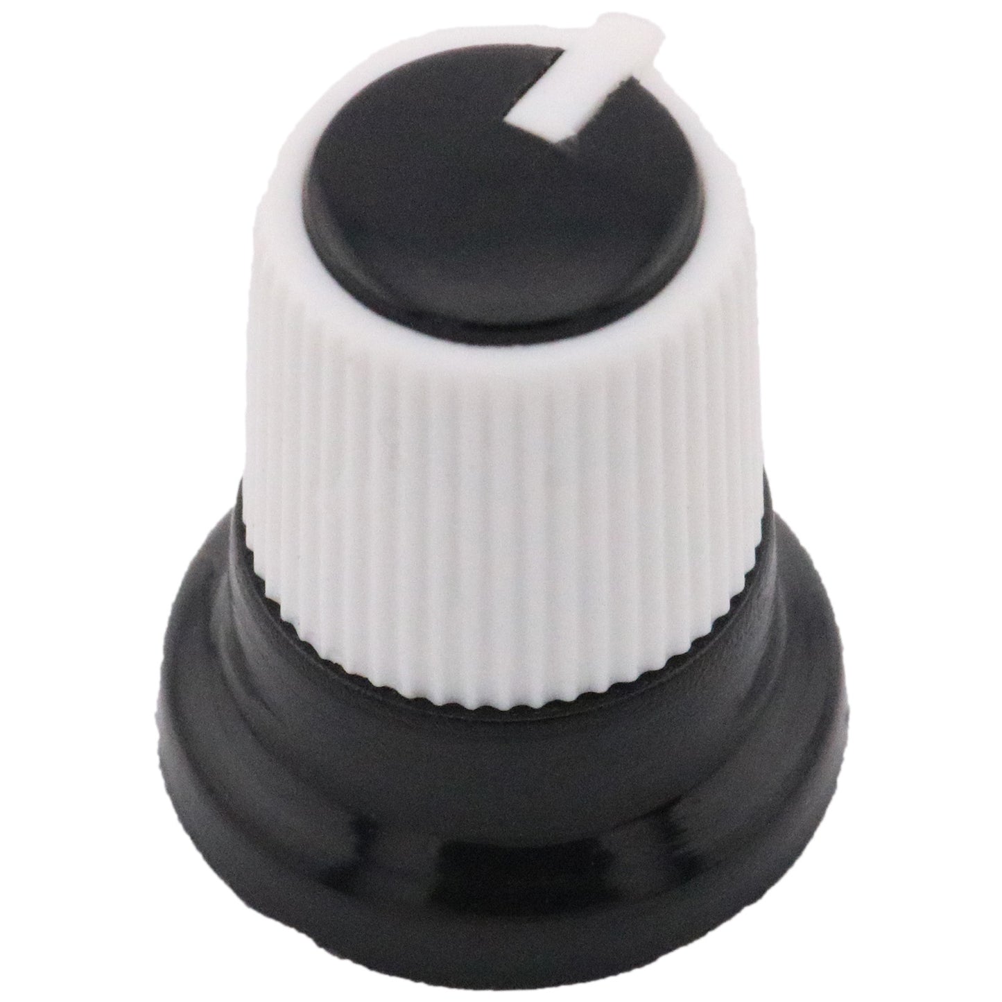 Two-Tone Ridged Industrial Control Knob
