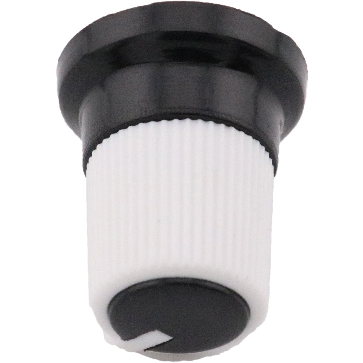 Two-Tone Ridged Industrial Control Knob
