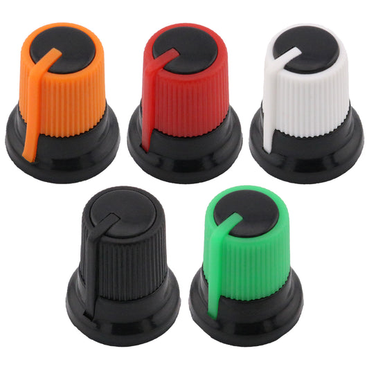 Two-Tone Ridged Industrial Control Knob