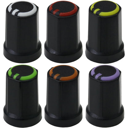 Hex Grip Mixer Control Knob With Colour Ring