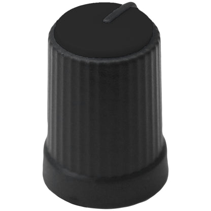 Ridged Rotary Control Knob with Coloured Cap