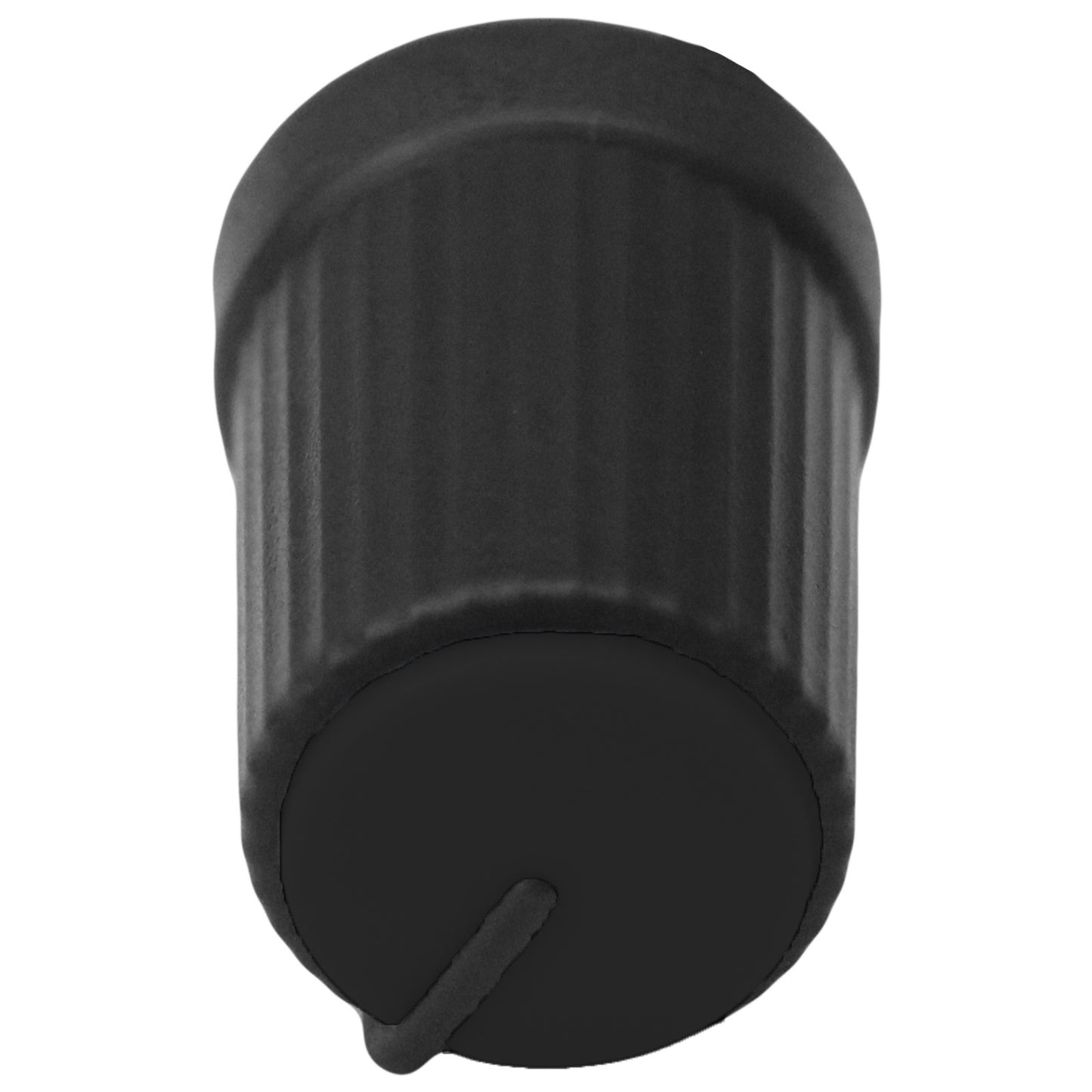 Ridged Rotary Control Knob with Coloured Cap