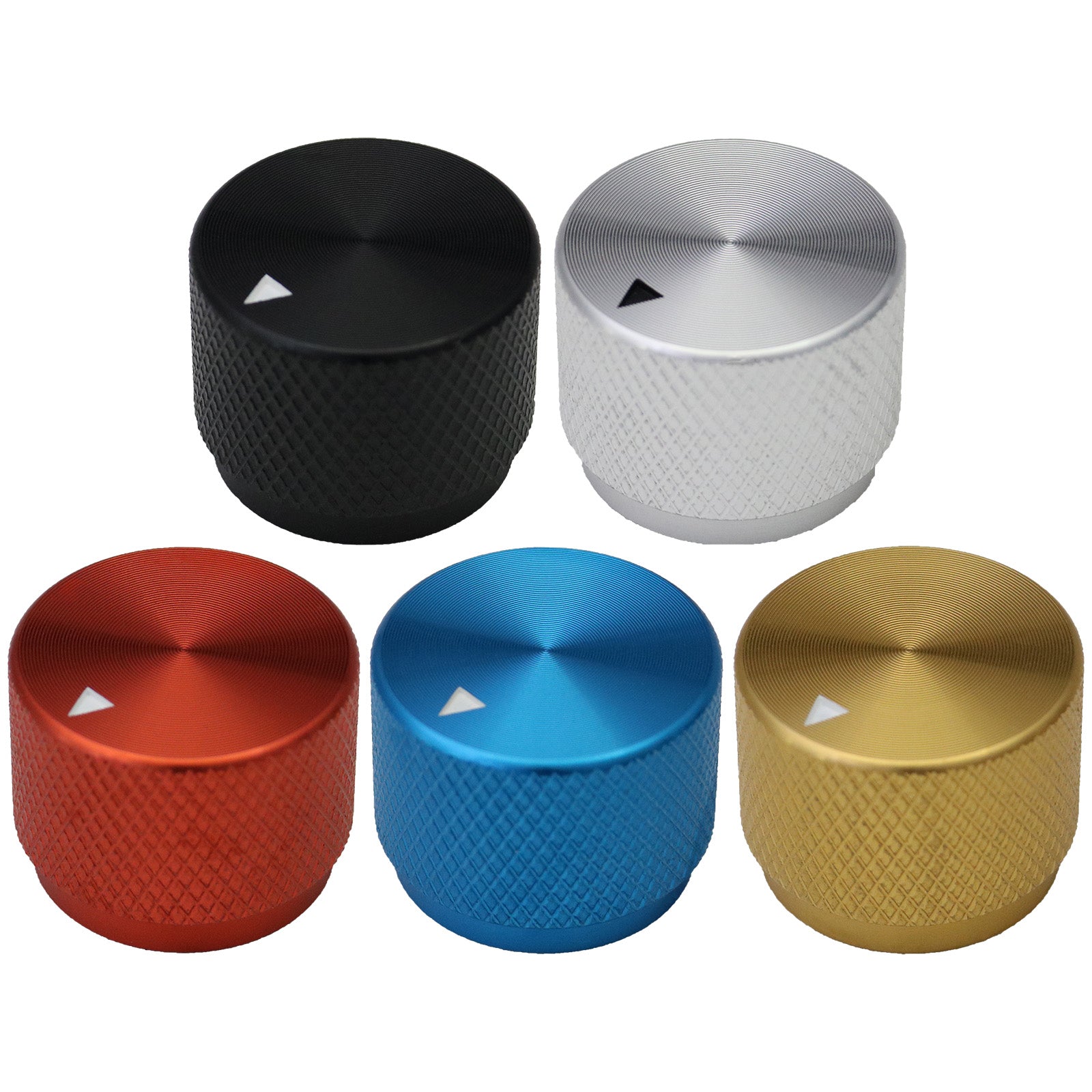 Knurled Aluminium Control Knob with Triangular Indicator – Knob Zone