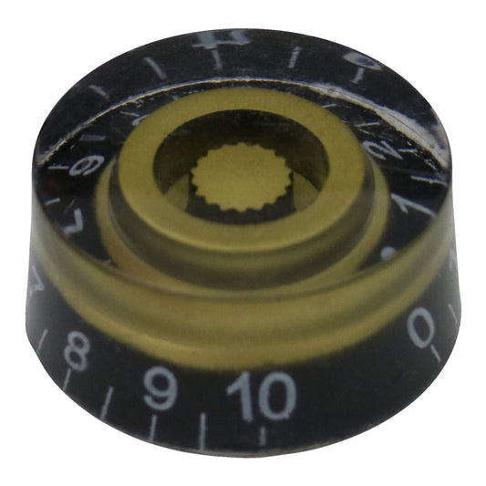 Number Scale Guitar Control Knob Transparent Chunky Body