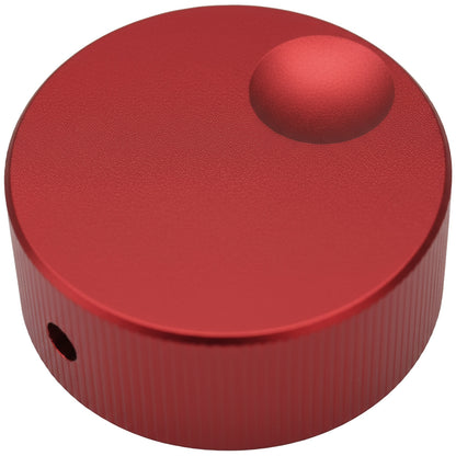 Wide Flat Aluminium Control Knob with Finger Recess