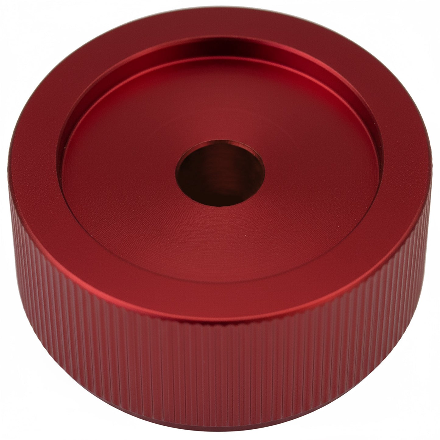 Wide Flat Aluminium Control Knob with Finger Recess