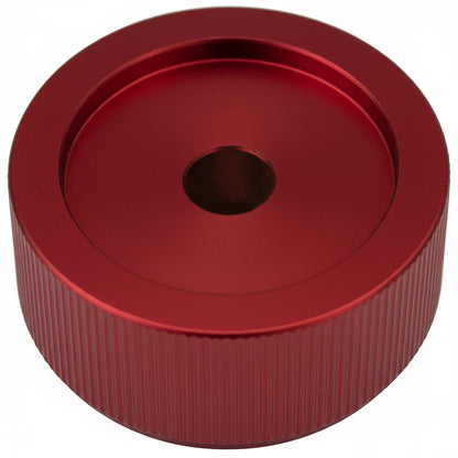 Wide Flat Aluminium Control Knob with Finger Recess