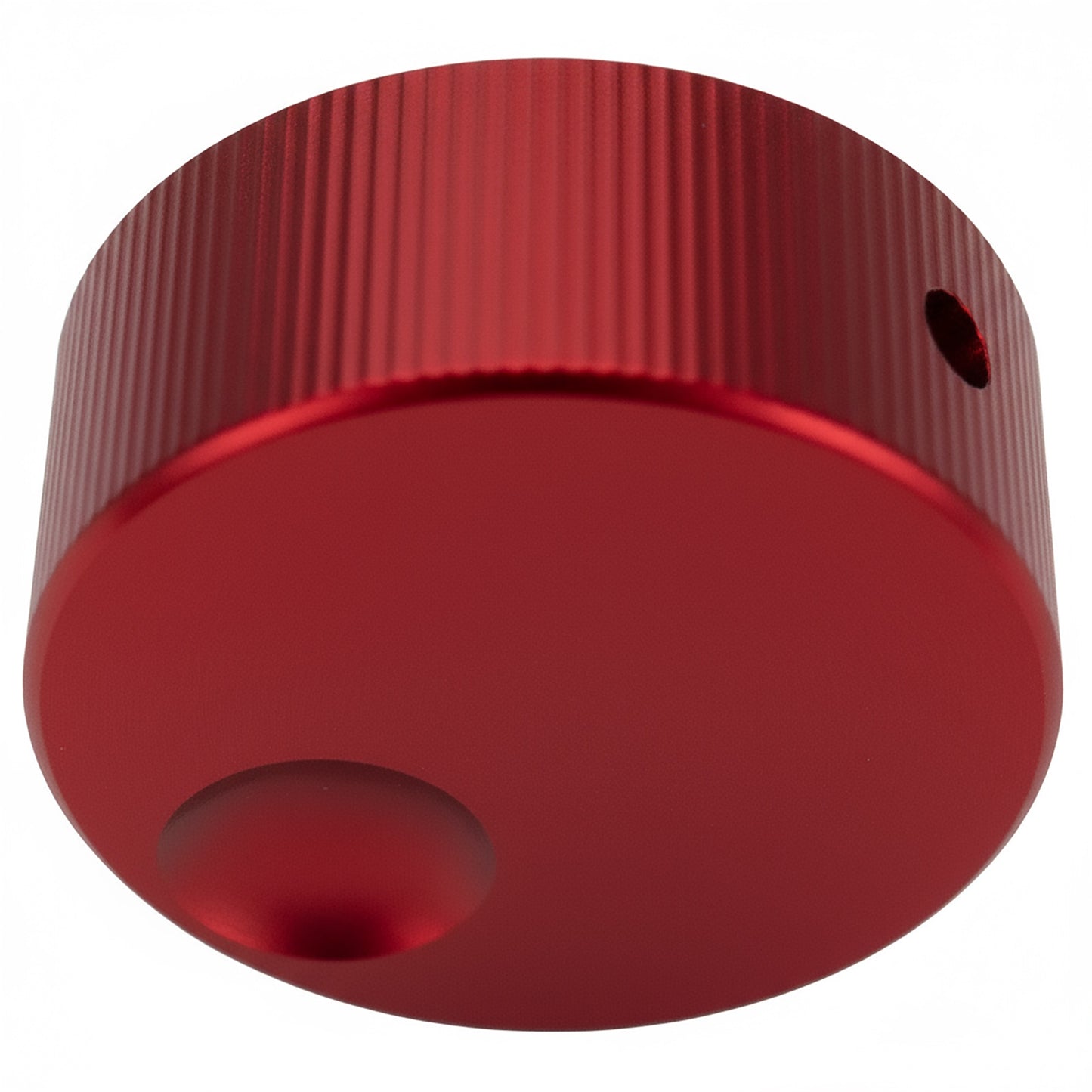 Wide Flat Aluminium Control Knob with Finger Recess