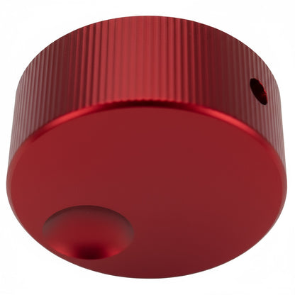 Wide Flat Aluminium Control Knob with Finger Recess