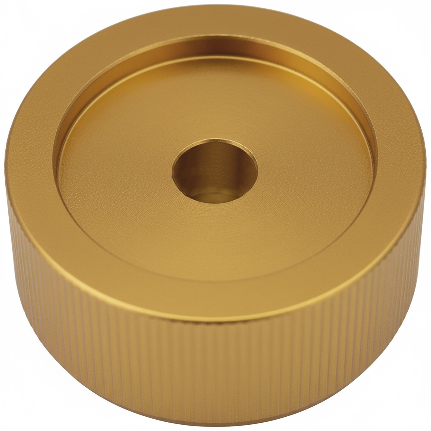 Wide Flat Aluminium Control Knob with Finger Recess