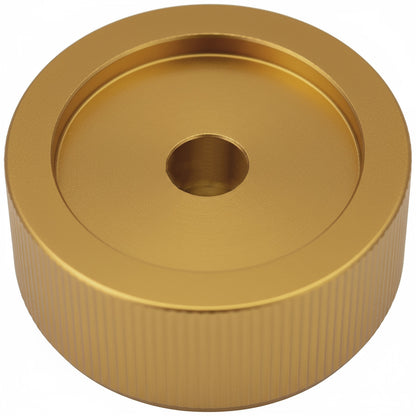 Wide Flat Aluminium Control Knob with Finger Recess