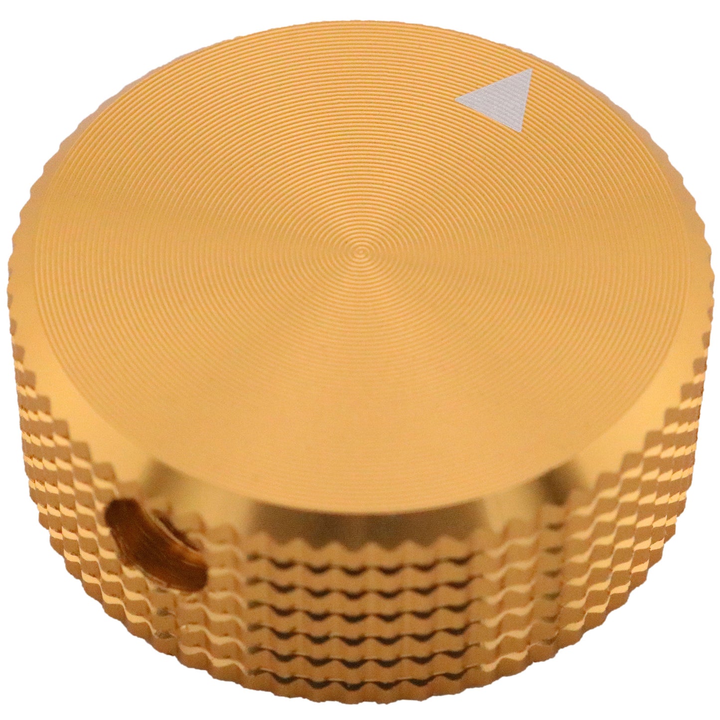 Wide Knurled Aluminium Control Knob with Flat Top