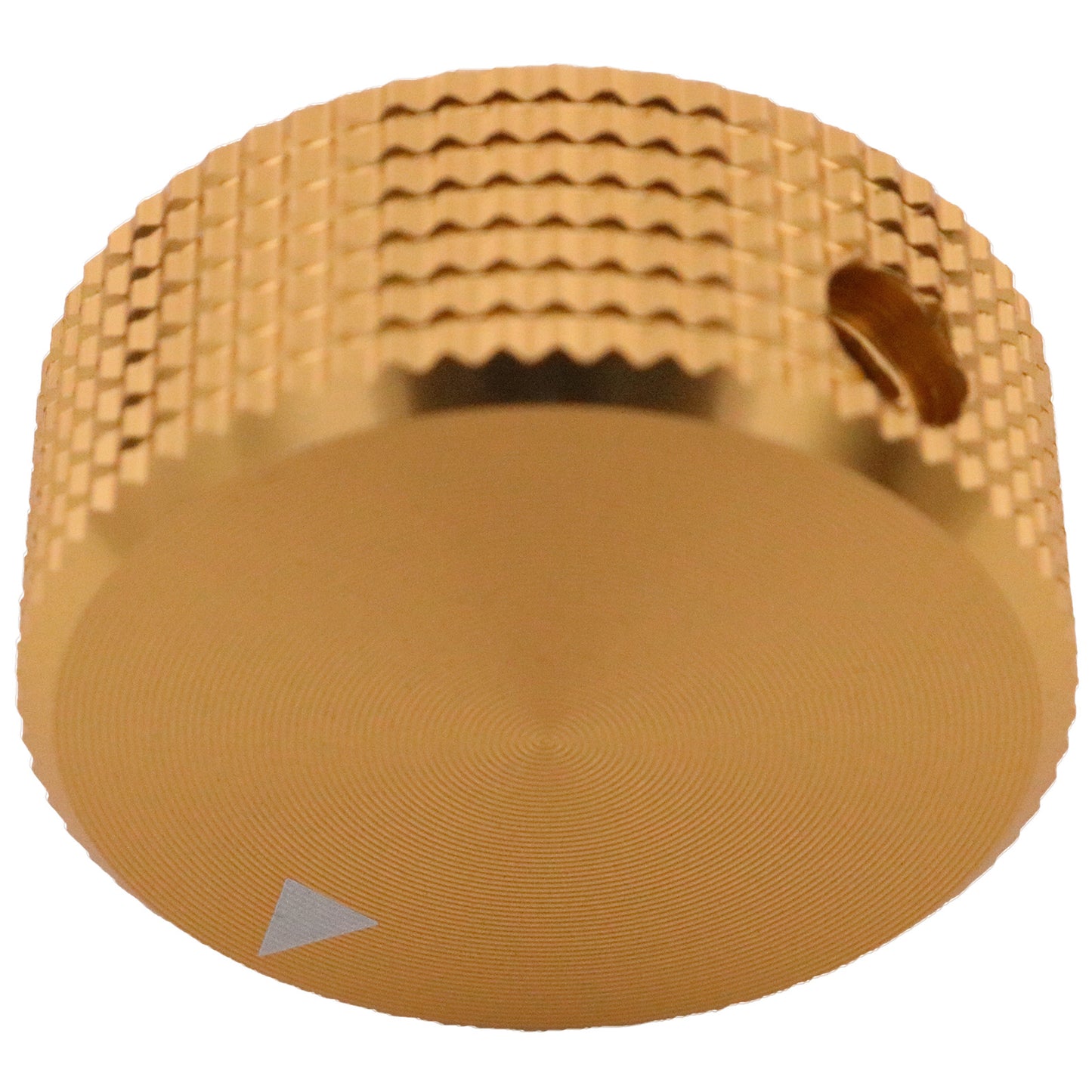 Wide Knurled Aluminium Control Knob with Flat Top
