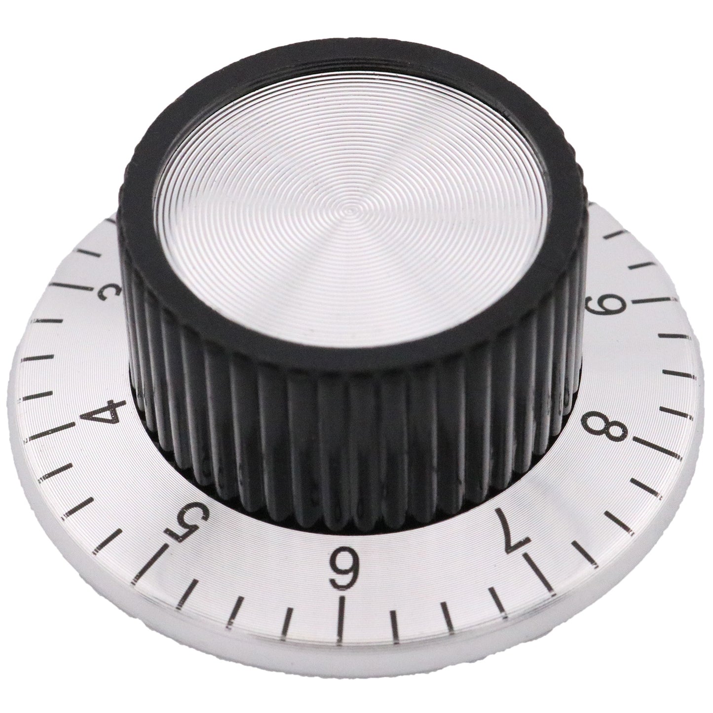 Aluminium Skirted Control Knob with Scale or Pointer Indicator