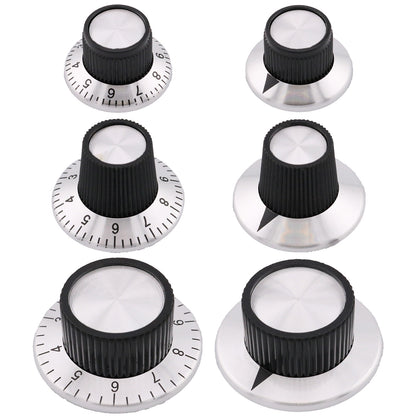 Aluminium Skirted Control Knob with Scale or Pointer Indicator
