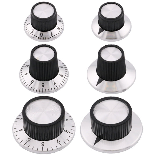 Aluminium Skirted Control Knob with Scale or Pointer Indicator
